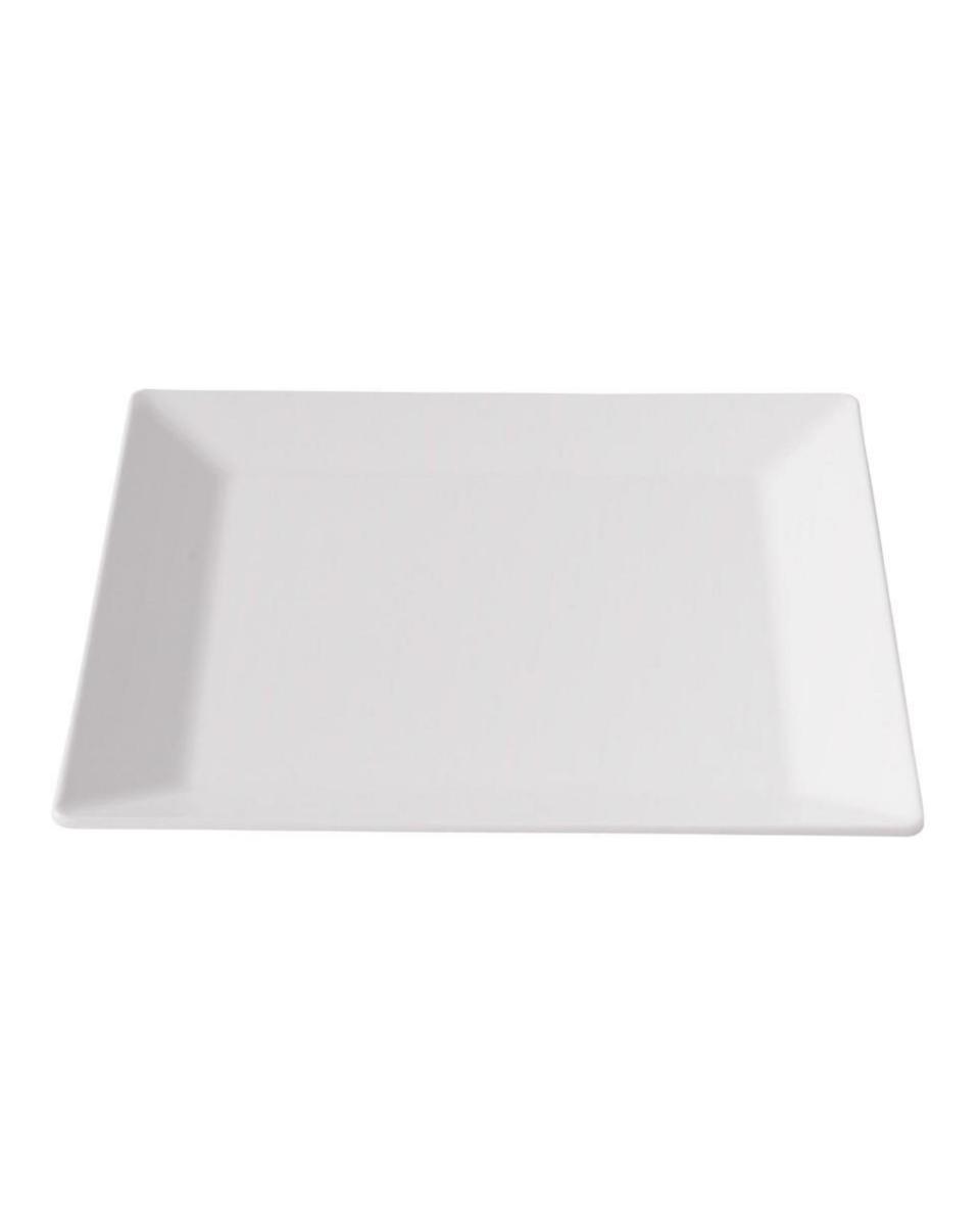 Assiette - Carrée - Blanc - Mélamine - L 37 x P 37 CM - G-Line
