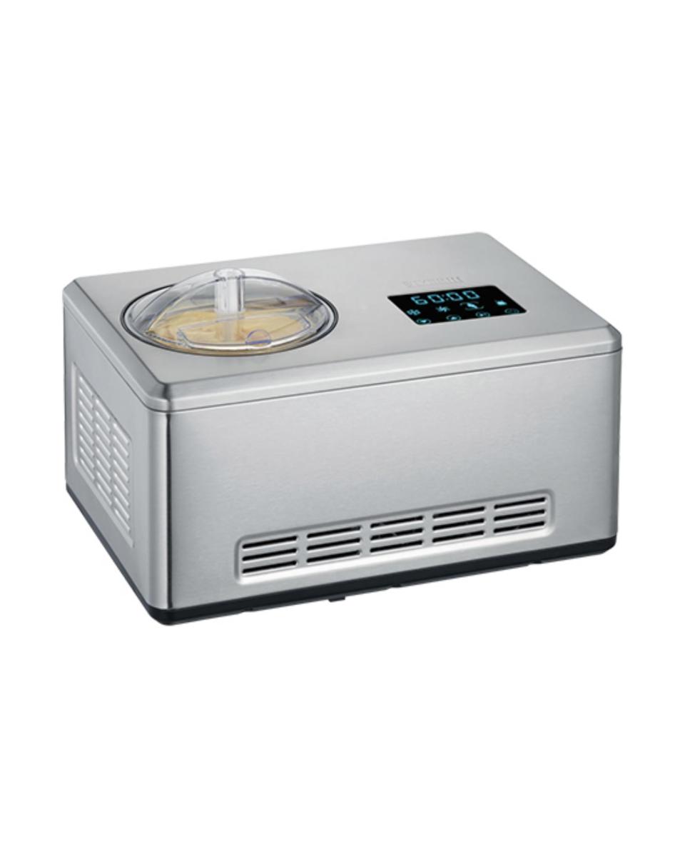 Sorbetière - H 22,5 x 43 x 29 CM - 11 572 KG - 220 - 240 V - 180 W - Statique - R600A - Inox - Severin - 910100