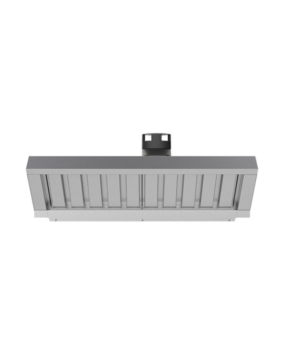 Hotte aspirante Bakertop - H 25,8 x 86 x 114,5 CM - 34,3 KG - 220 - 240 V - 100 W - Inox - Unox - 596410