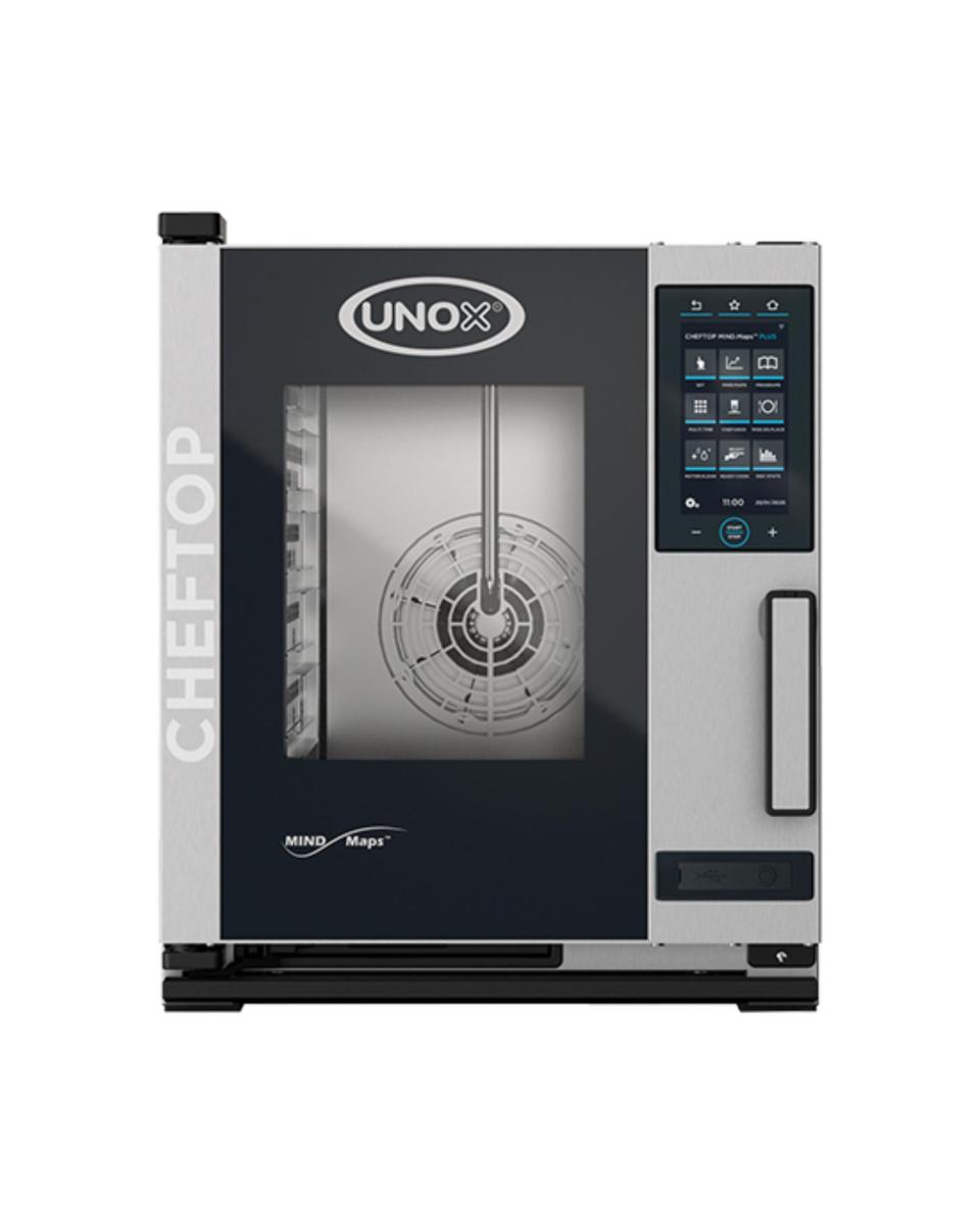 Cheftop Mindplus - H 64.9 x 53.5 x 72 CM - 57.2 KG - 380 - 415 - Sans - Prise V - 5200 W - Inox - +30°C / +260°C - Unox - 596239