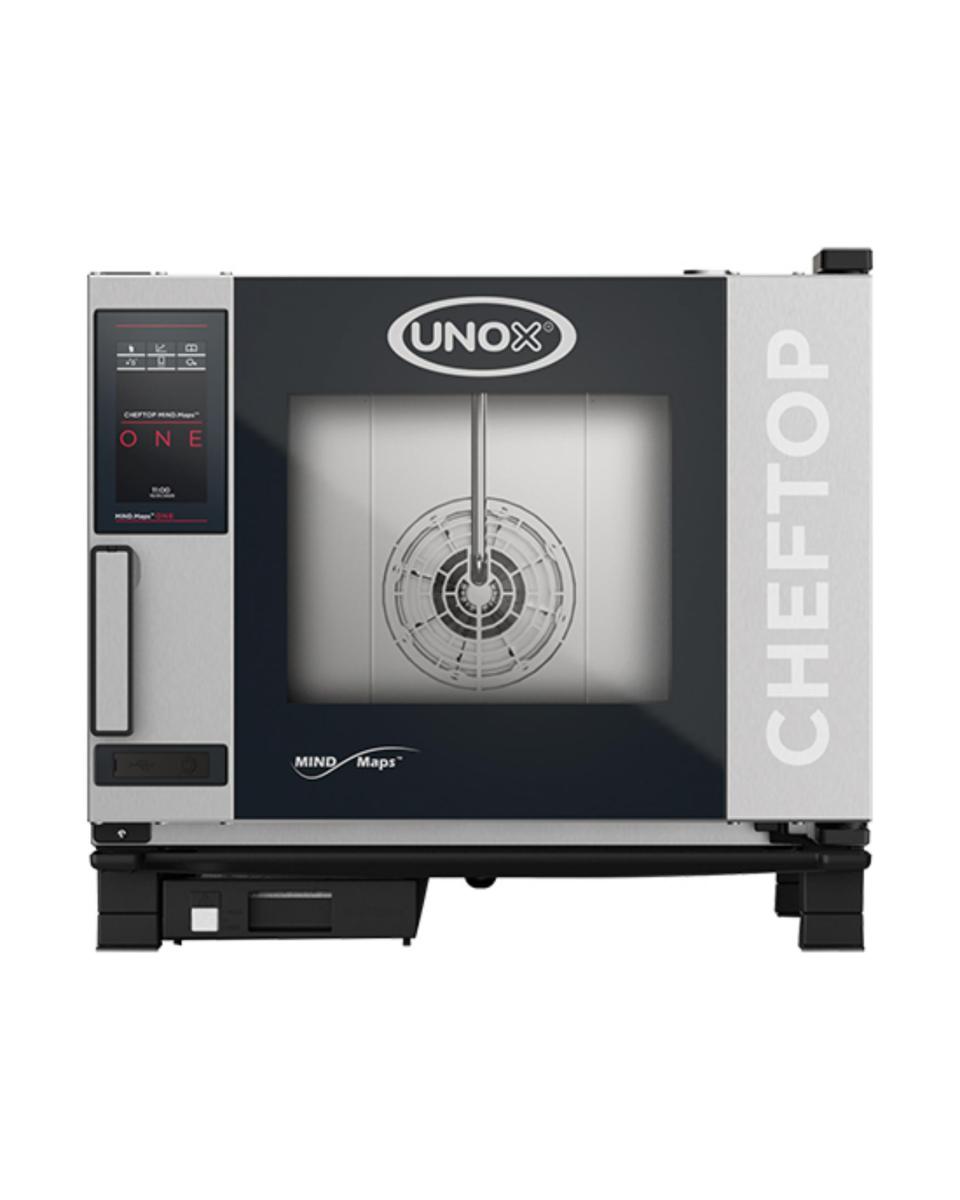Cheftop Mindone - H 67.5 x 75 x 78.3 CM - 65.4 KG - 380 - 415 - Sans - Prise V - 9300 W - Inox - +30°C / +260°C - Unox - 596235