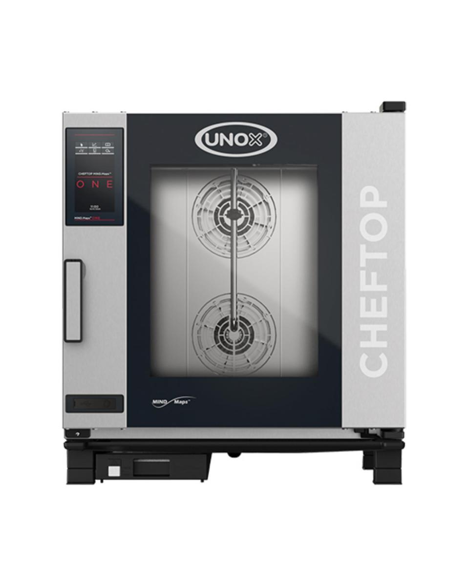 Cheftop Mindone - H 84.3 x 75 x 78.3 CM - 81.1 KG - 380 - 415 - Sans - Prise V - 11700 W - Inox - +30°C / +260°C - Unox - 596242