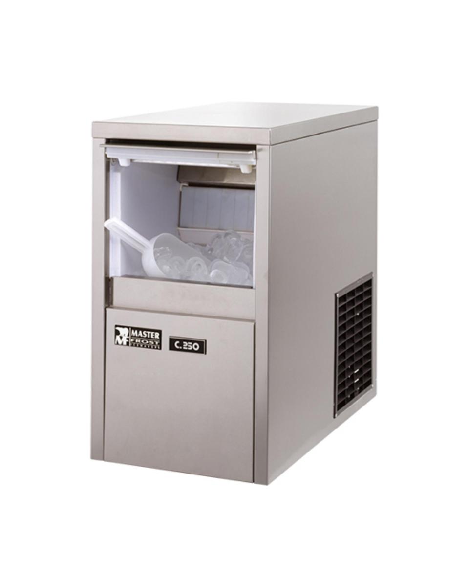 Machine à glaçons - H 58 x 33,5 x 58 CM - 32 KG - 220 - 240 V - 295 W - Refroidi par air - R452A - Inox - MasterFrost - 706025