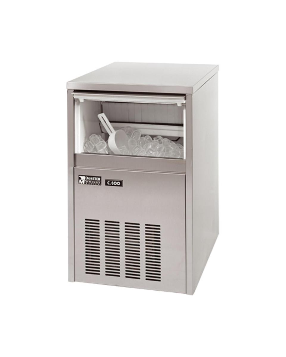 Machine à glaçons - H 75 x 48 x 55 CM - 44 KG - 220 - 240 V - 575 W - Refroidi par air - R452A - Inox - MasterFrost - 706040
