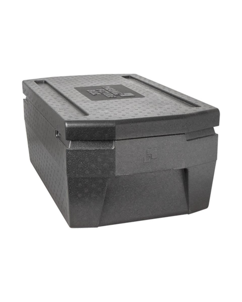 Thermobox - 1/1 GN - 37 Litre - H 29 x 67,5 x 40 CM - Polypropylène - Noir - Thermo Future Box - 235012