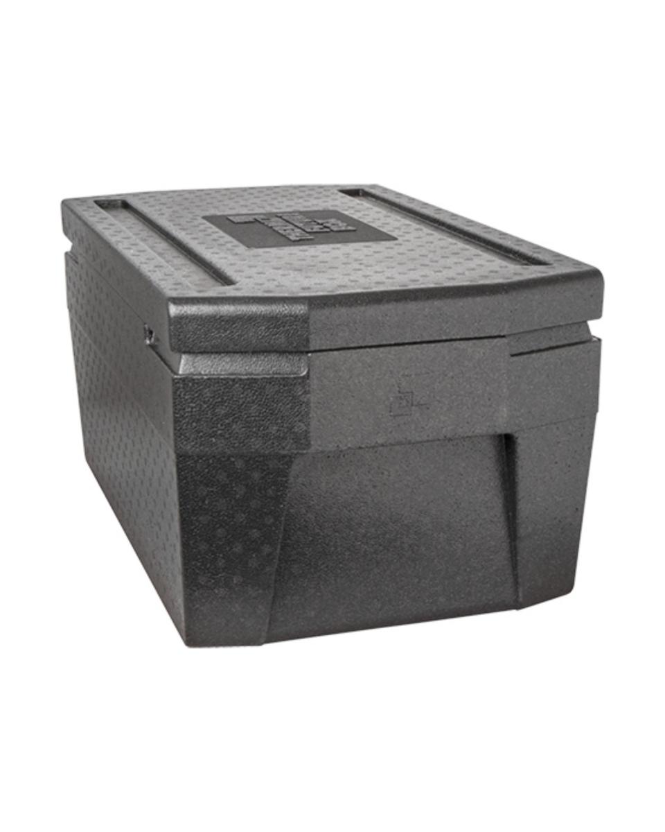 Thermobox - 1/1 GN - 45 Litres - H 33,5 x 67,5 x 40 CM - Polypropylène - Noir - Thermo Future Box - 235014