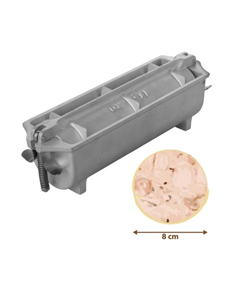 Moule à Pate - 25 CM - 1 KG - Ø8 CM - Fonte d'Aluminium - Adelmann - 065004