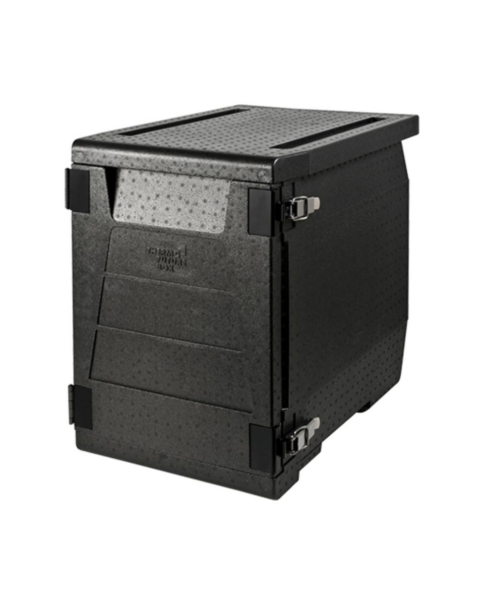 Thermobox - 1/1 GN - 93 Litre - H 62,5 x 64,5 x 44,5 CM - Polypropylène - Noir - Thermo Future Box - 235052