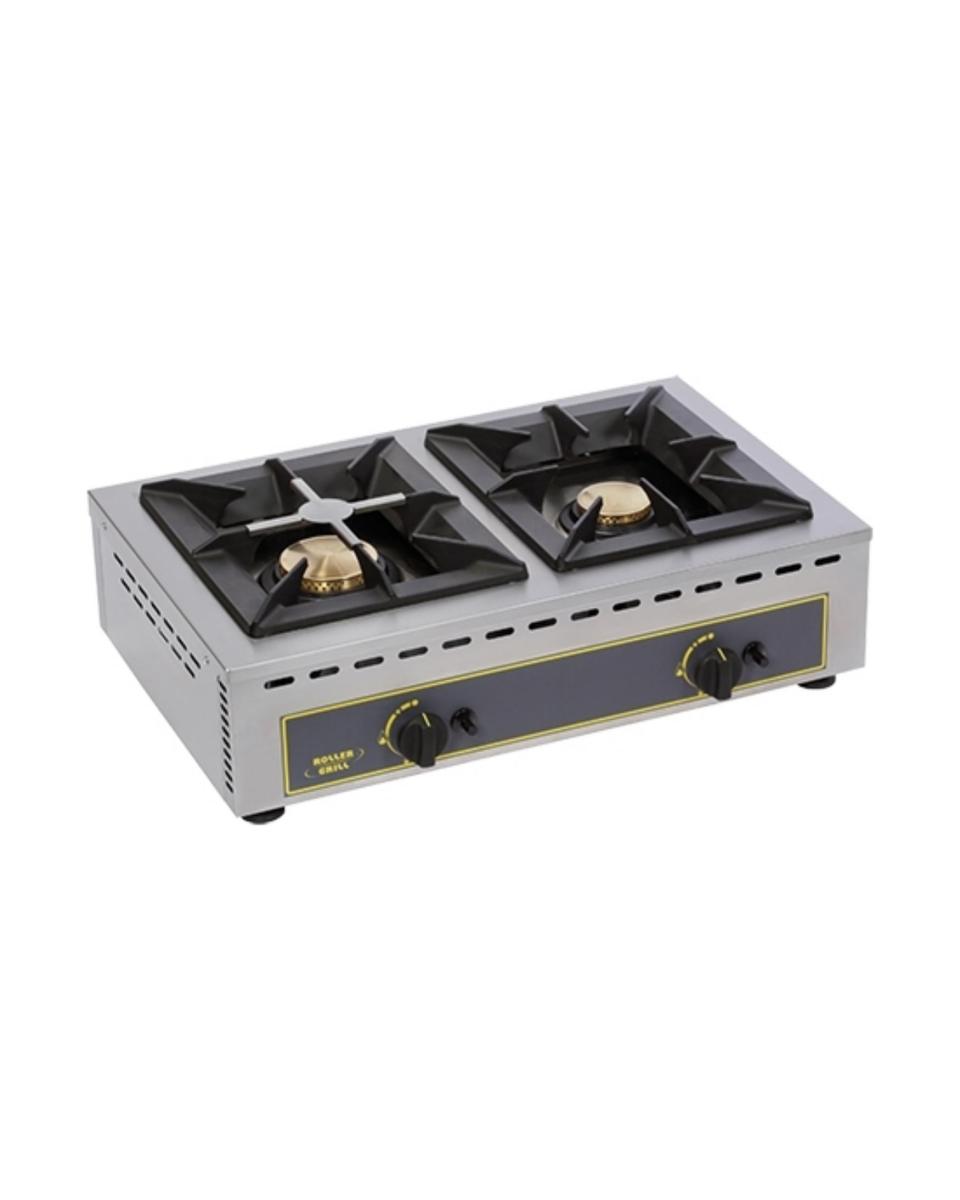 Cuisinière - H 19,5 x 51 x 69 CM - 22 KG - Gaz Propane - 12 CM - Inox - Gaz - Roller Grill - 304151