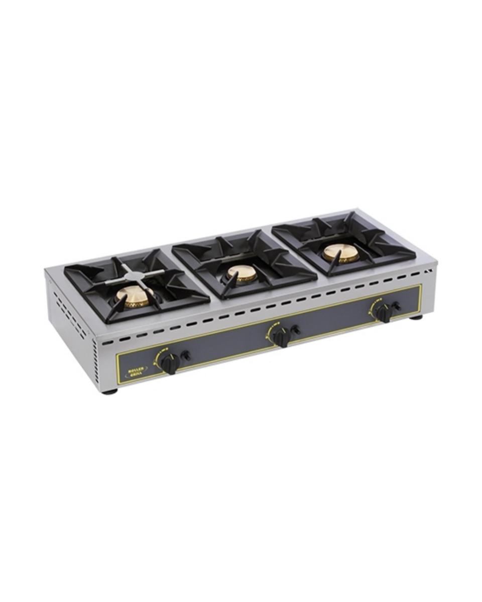 Cuisinière - H 19,5 x 100,5 x 51 CM - 32 KG - Gaz Propane - 19 CM - Inox - Gaz - Roller Grill - 304152