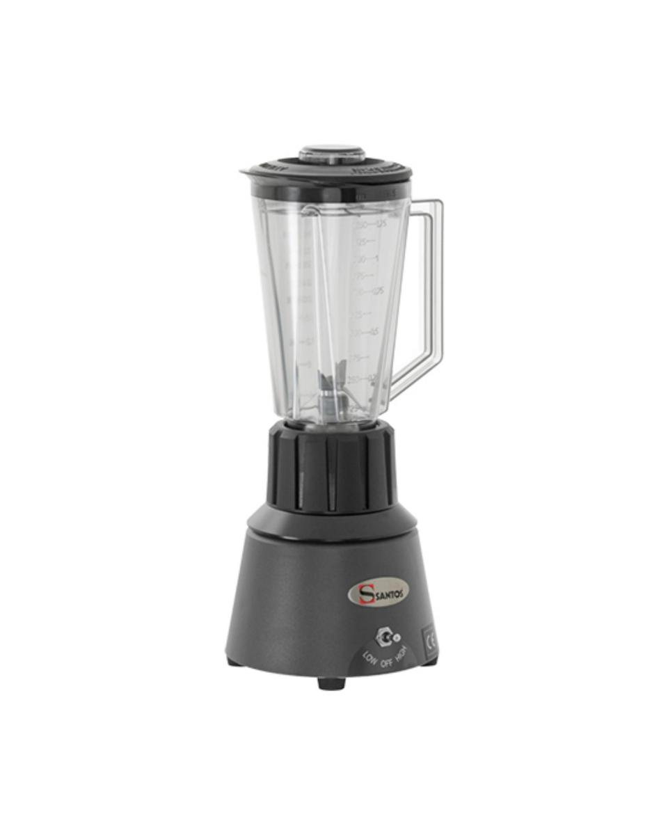 Mixeur - H 42 x 18 x 18 CM - 2,9 KG - 220 - 240 V - 600 W - Polycarbonate - Gris - 1,25 Litre - Santos - 408060