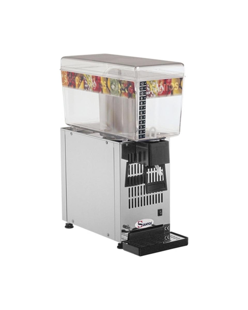 Distributeur de boissons - H 54.5 x 19 x 43 CM - 16 KG - 220 - 240 V - 160 W - Statique - R134A - Polycarbonate - Gris - 12 Litre - +4°C / +12°C - Santos - 408071
