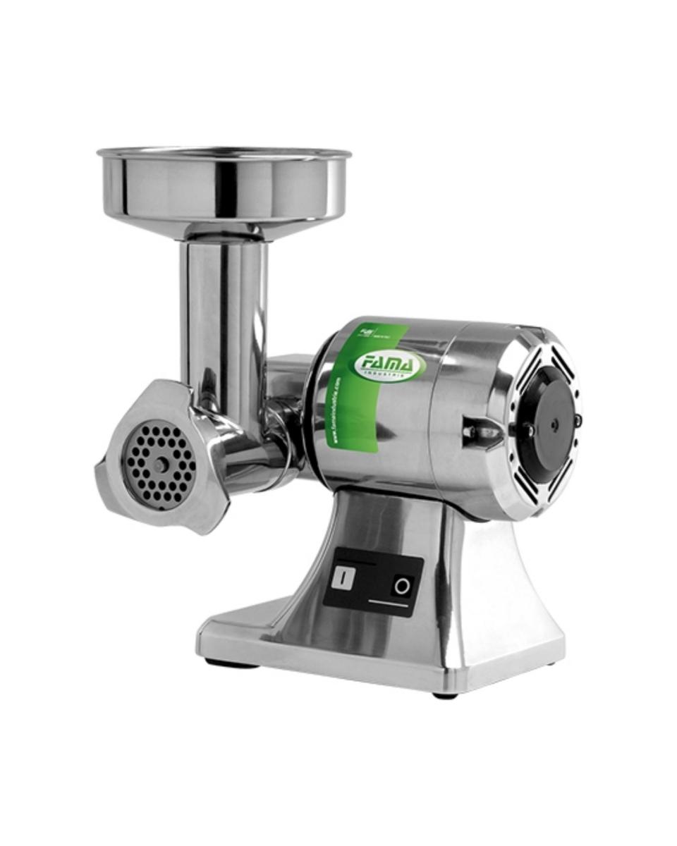 Hachoir à viande - H 36 x 26 x 27 CM - 9 KG - 220 - 240 V - 380 W - Inox - Fama - 410009