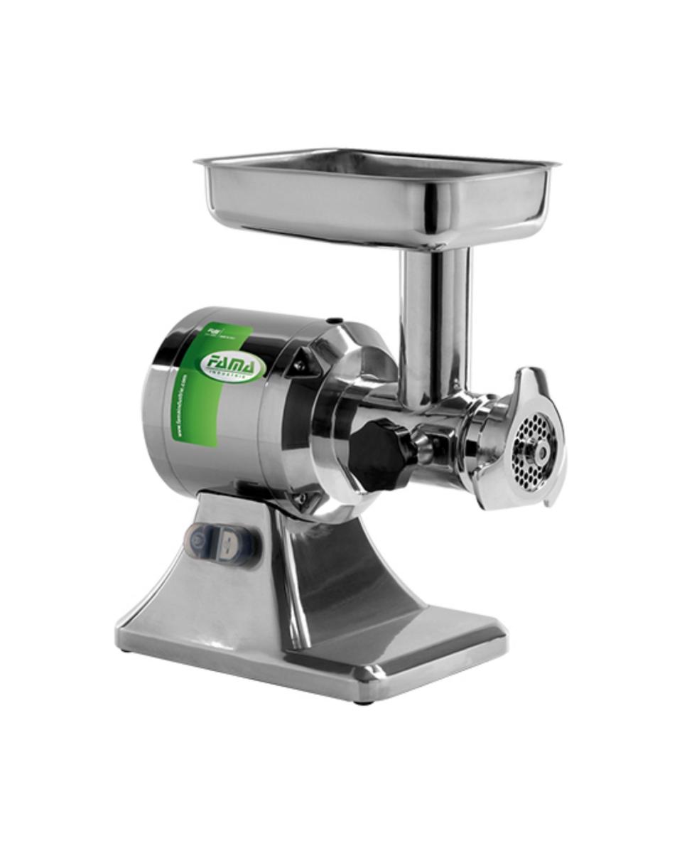 Hachoir à viande - H 44 x 22 x 37 CM - 19 KG - 220 - 240 V - 750 W - Inox - Fama - 410012