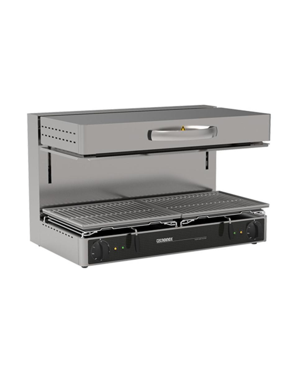 Salamandre - H 50 x 80 x 54.8 CM - 61.5 KG - 380 - 415 - Sans - Prise V - 6000 W - Inox - TecnoInox - 502080