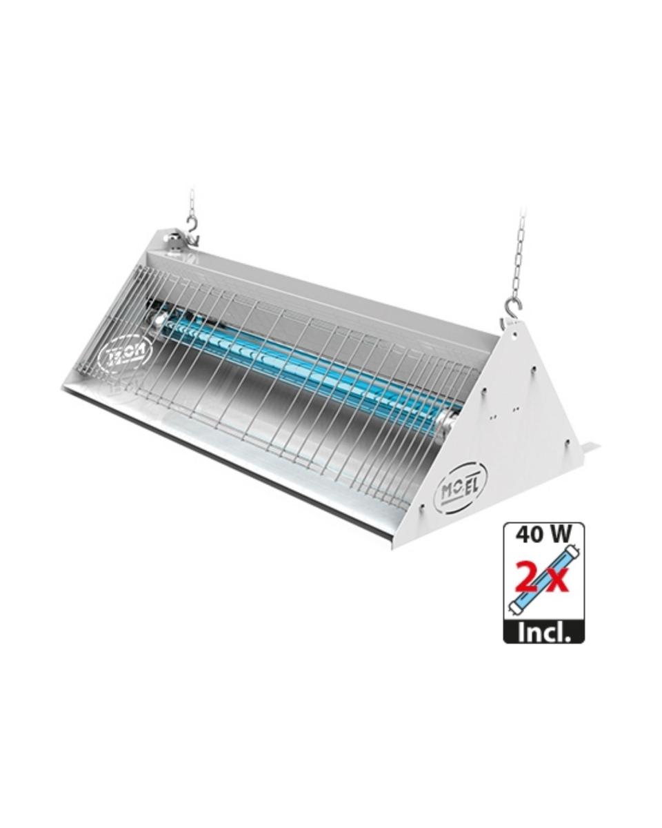 Attrape-insectes - H 23,5 x 65,5 x 39 CM - 6,69 KG - 220 - 240 V - 40 W - Inox - Mo-el - 505397