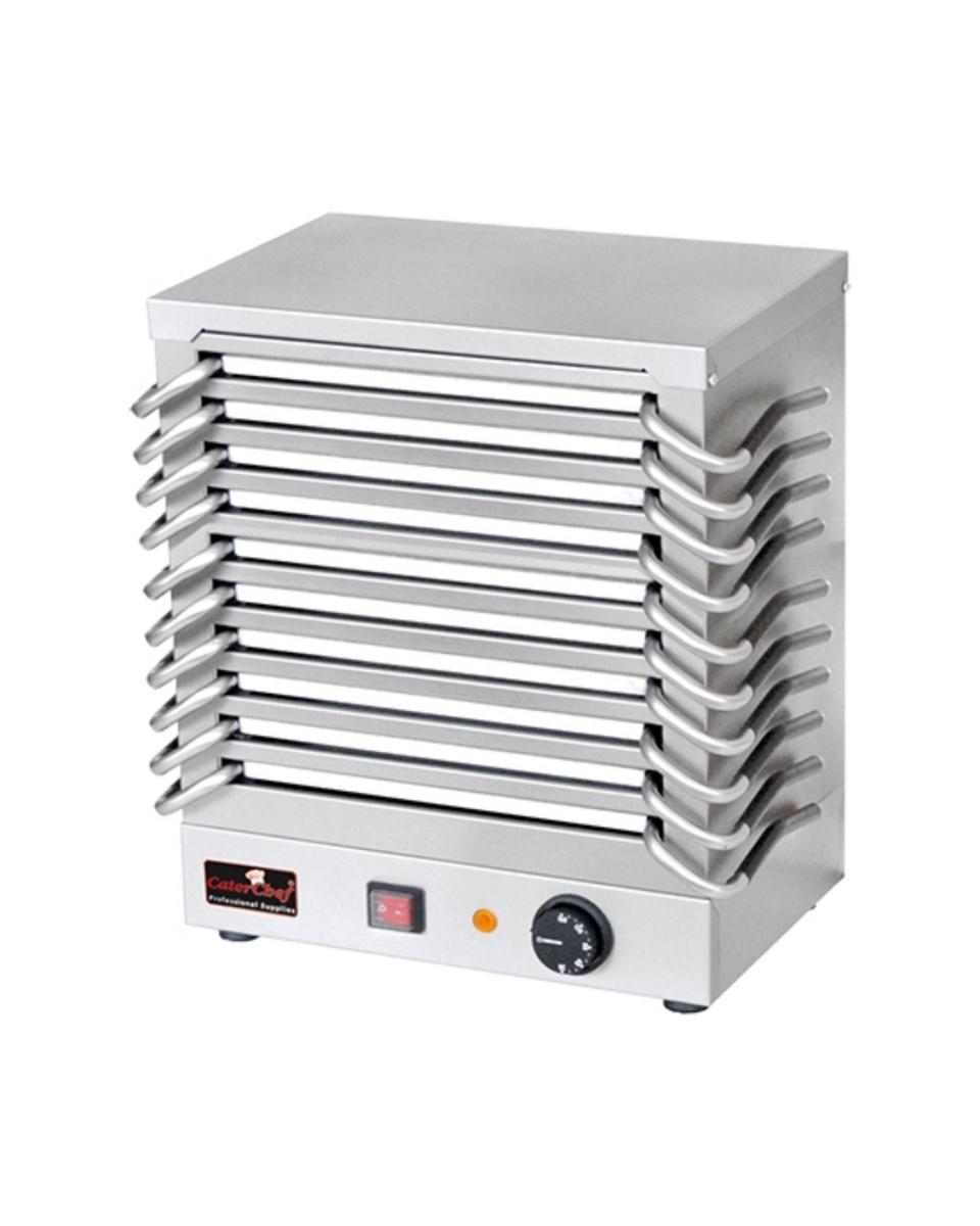 Assiettes Rechaud - H 43 x 36.5 x 24.5 CM - 19.7 KG - 220 - 240 V - 1000 W - Inox - +30°C / +150°C - Caterchef - 508120