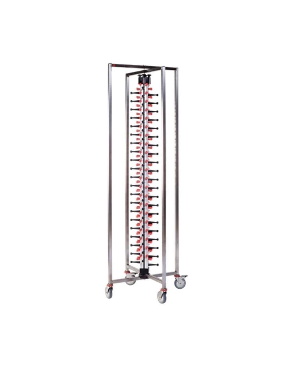 Porte-assiettes Pliable - H 189 x 48 x 48 CM - 21,5 KG - Inox - Plate Mate - 556032