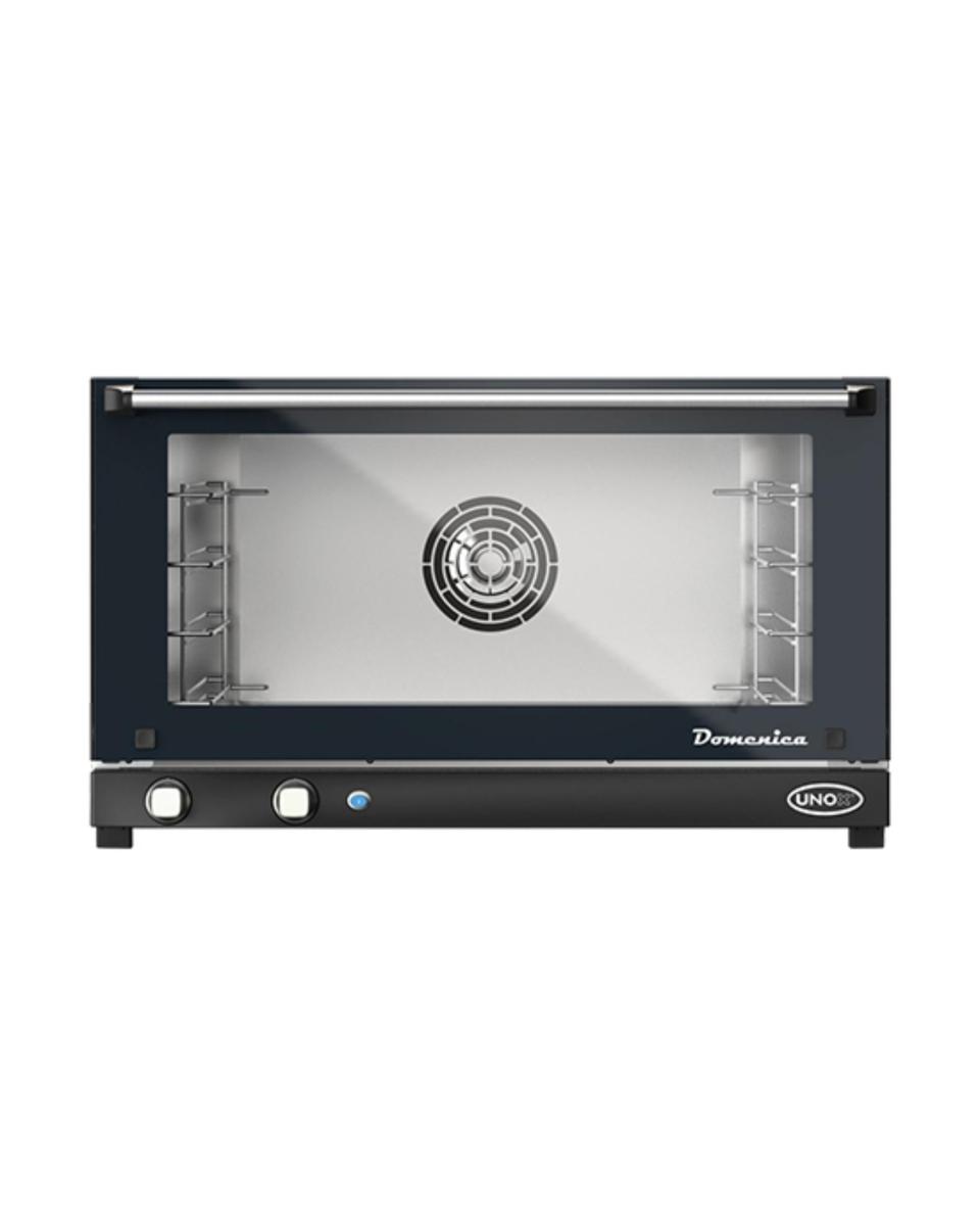 Four à convection - H 47,2 x 80 x 70,6 CM - 44 KG - 380 - 415 - Sans - Prise V - 5300 W - Inox - +80°C / +260°C - Unox - 596070