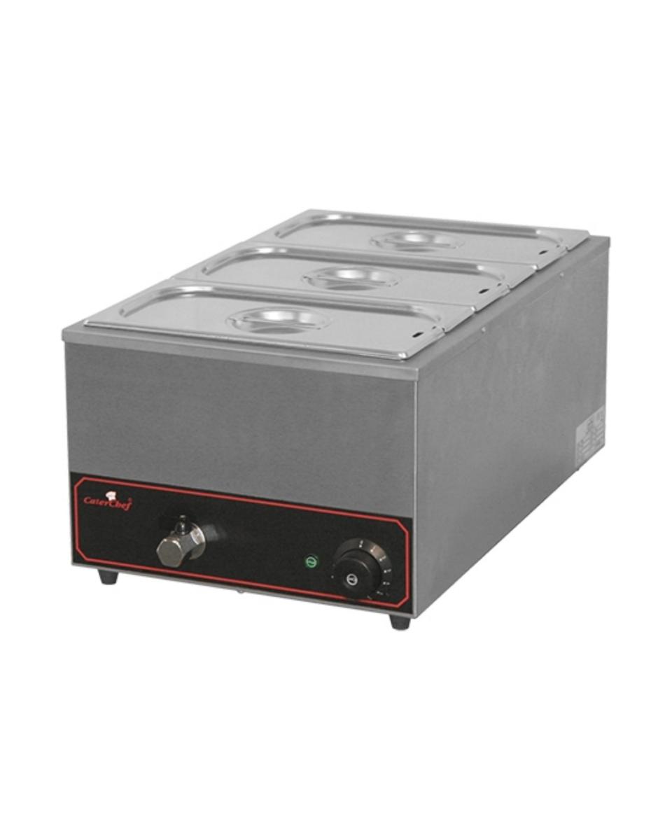 Bain Marie - H 25,5 x 35,4 x 59,5 CM - 8 KG - 220 - 240 V - 1200 W - Inox - Caterchef - 688031