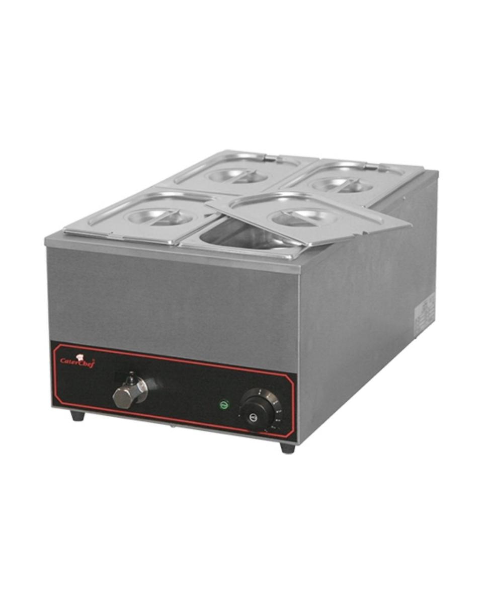 Bain Marie - H 25,5 x 35,4 x 59,5 CM - 8 KG - 220 - 240 V - 1200 W - Inox - Caterchef - 688033