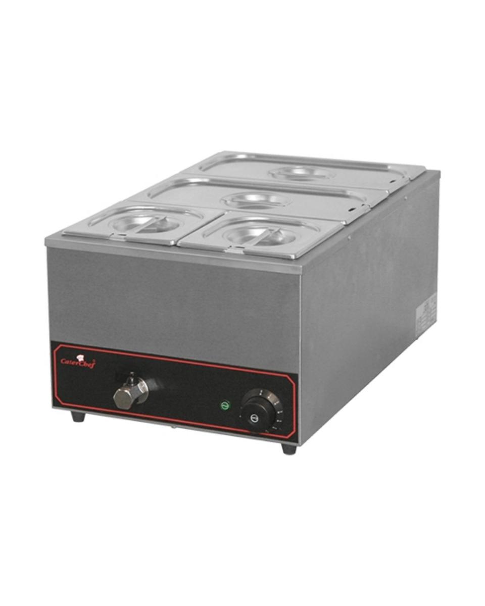 Bain Marie - H 25,5 x 35,4 x 59,5 CM - 8 KG - 220 - 240 V - 1200 W - Inox - Caterchef - 688034