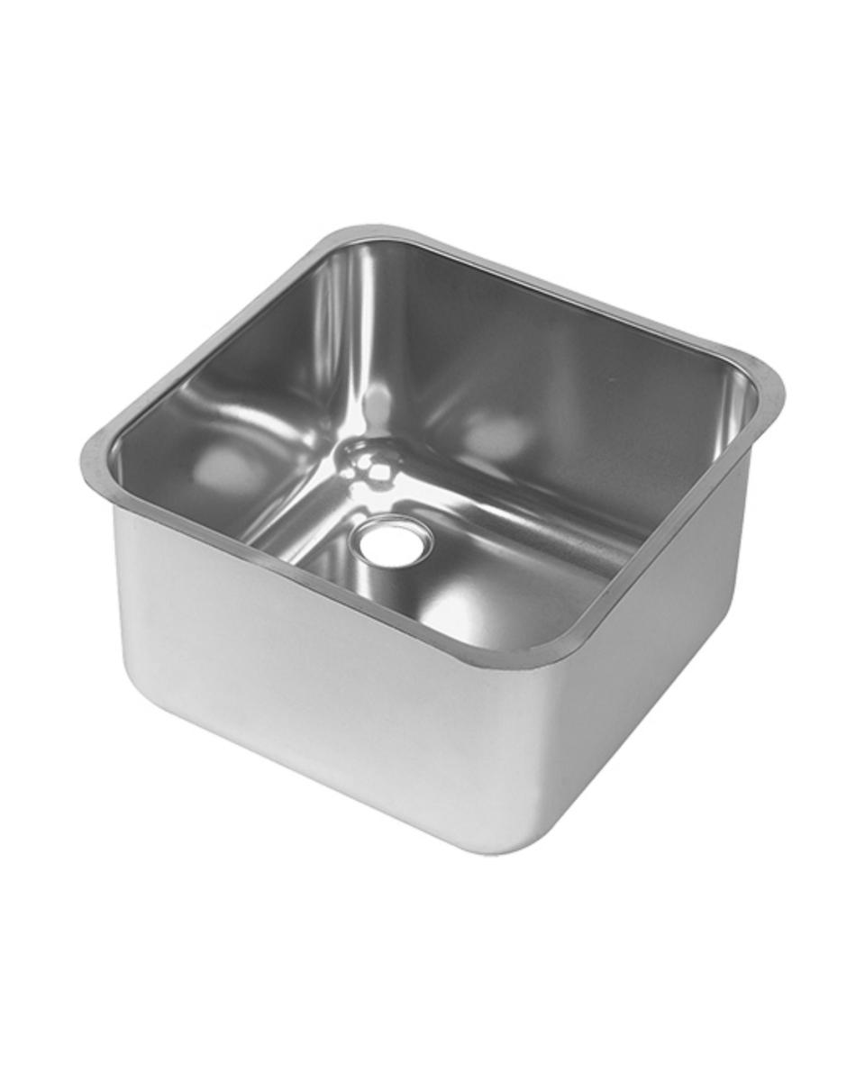 Evier - H 25 x 40 x 40 CM - 3,08 KG - Inox 18/08 - 953800