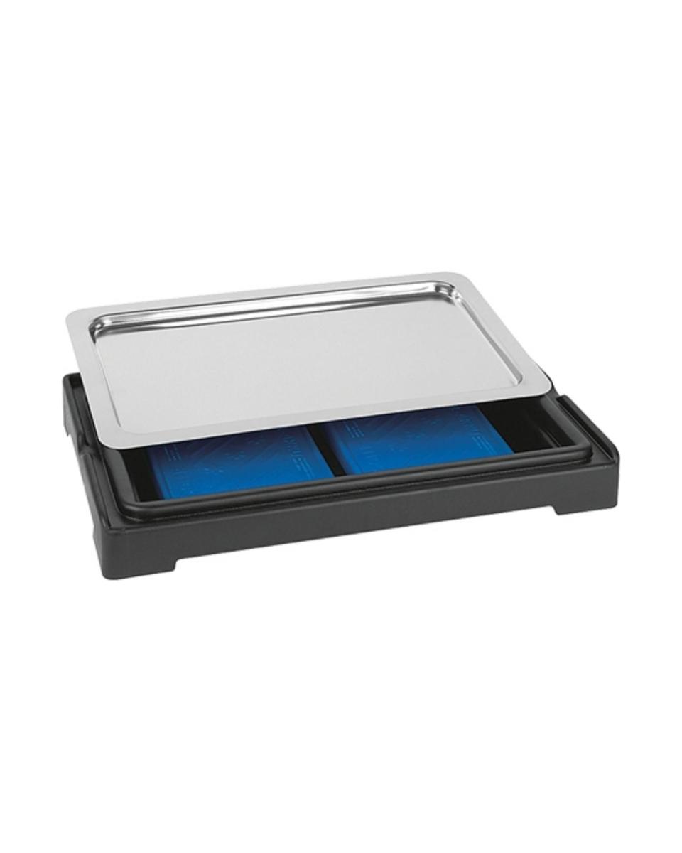 Vitrine buffet - 1/1 GN - H 6,5 x 56,5 x 35 CM - Noir - 130160