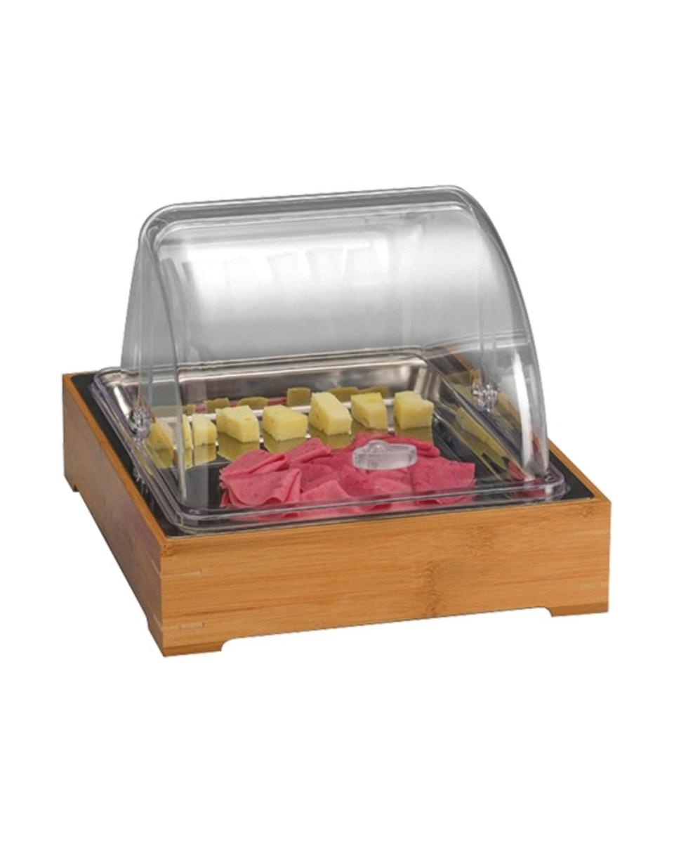 Vitrine buffet - H 25 x 30 x 36 CM - 0,001 KG - Polycarbonate - Couvercle Rolltop - 145255