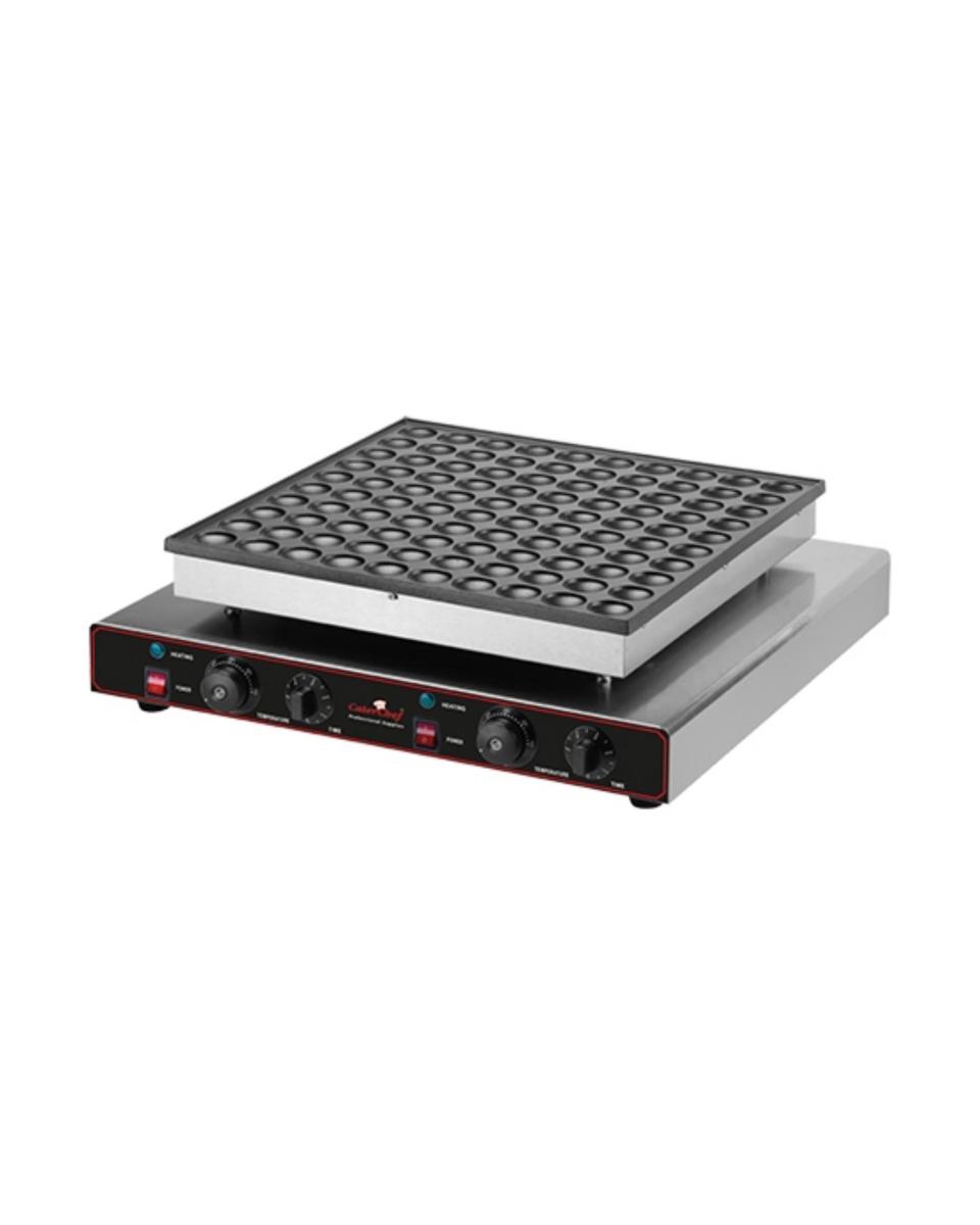 Appareil de cuisson Poffertjes - H 17 x 55 x 60 CM - 16,7 KG - 220 - 240 V - 3000 W - +0°C / +300°C - Caterchef - 680255