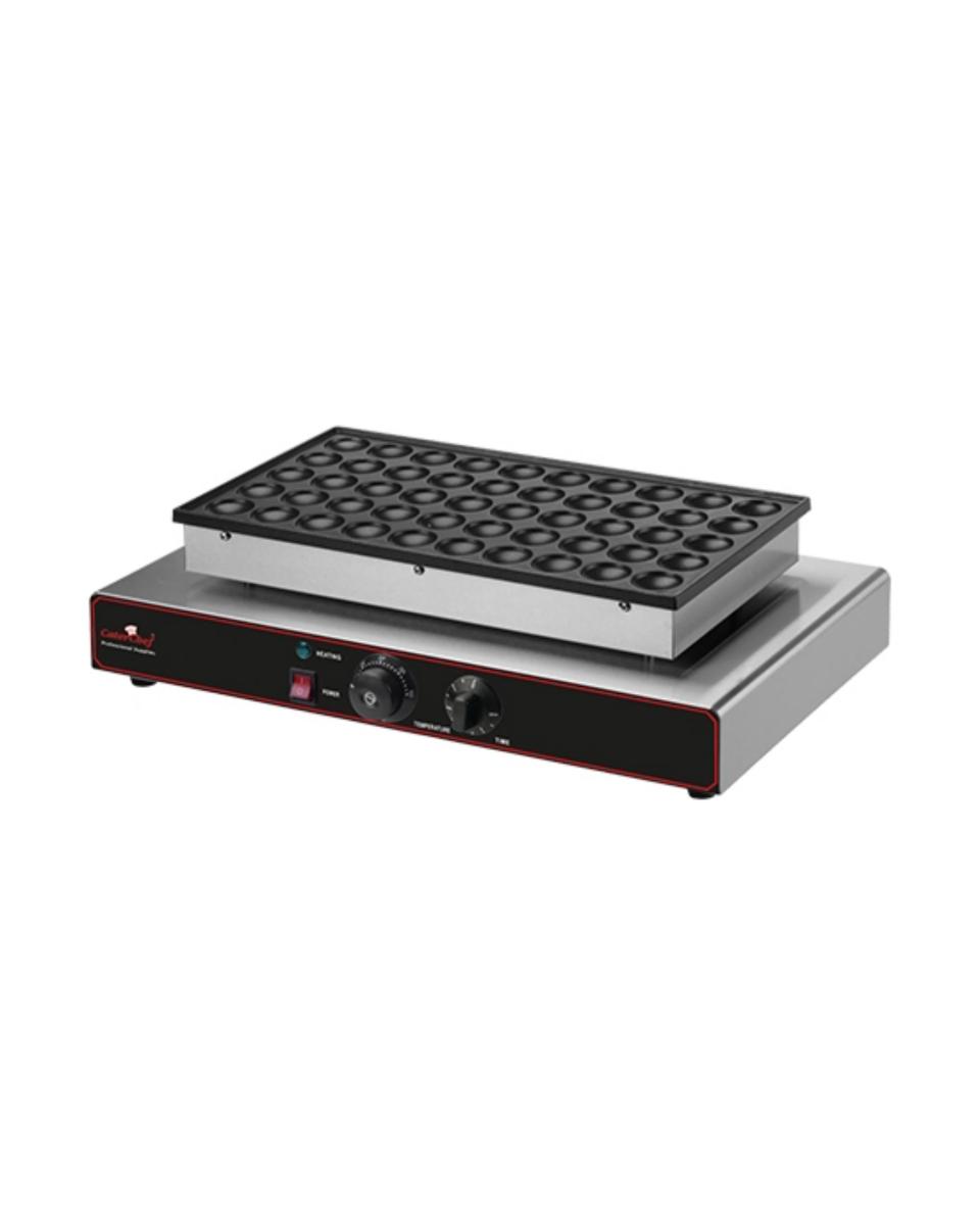 Appareil de cuisson Poffertjes - H 17 x 55 x 37,5 CM - 10,7 KG - 220 - 240 V - 1800 W - +0°C / +300°C - Caterchef - 680250