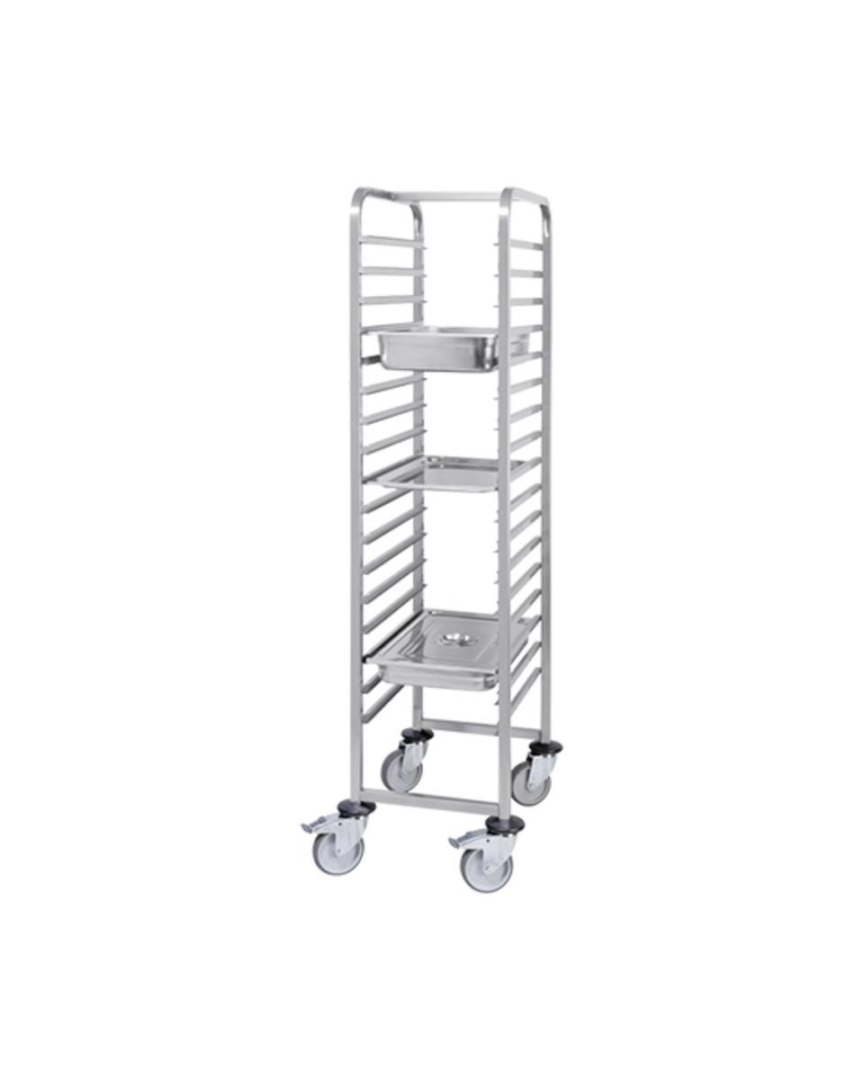 Chariot à étagères - H 171 x 46,5 x 63,5 CM - 18,2 KG - Inox - 921060