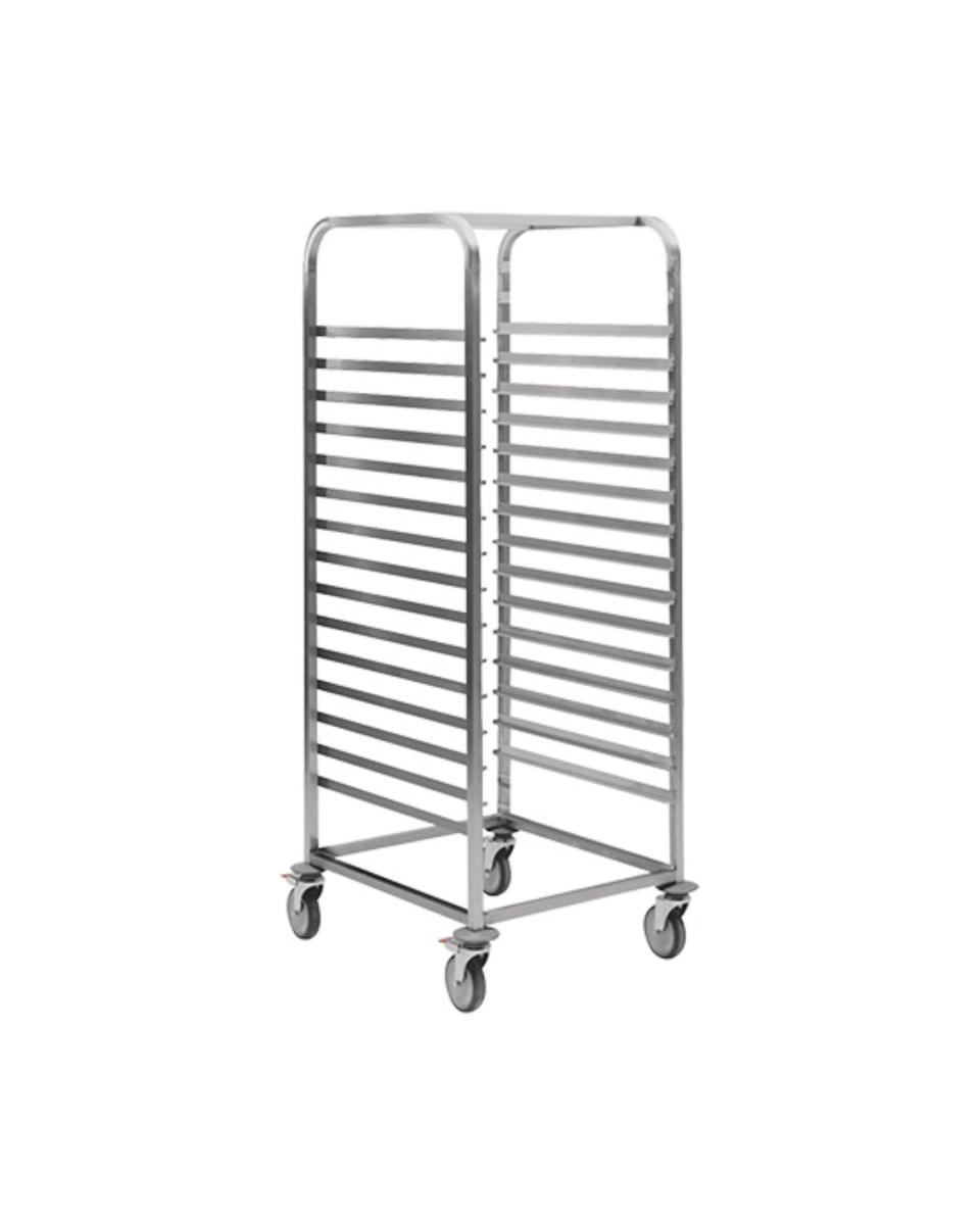 Chariot à étagères - H 171 x 52,5 x 70 CM - 15 KG - Inox - 921062