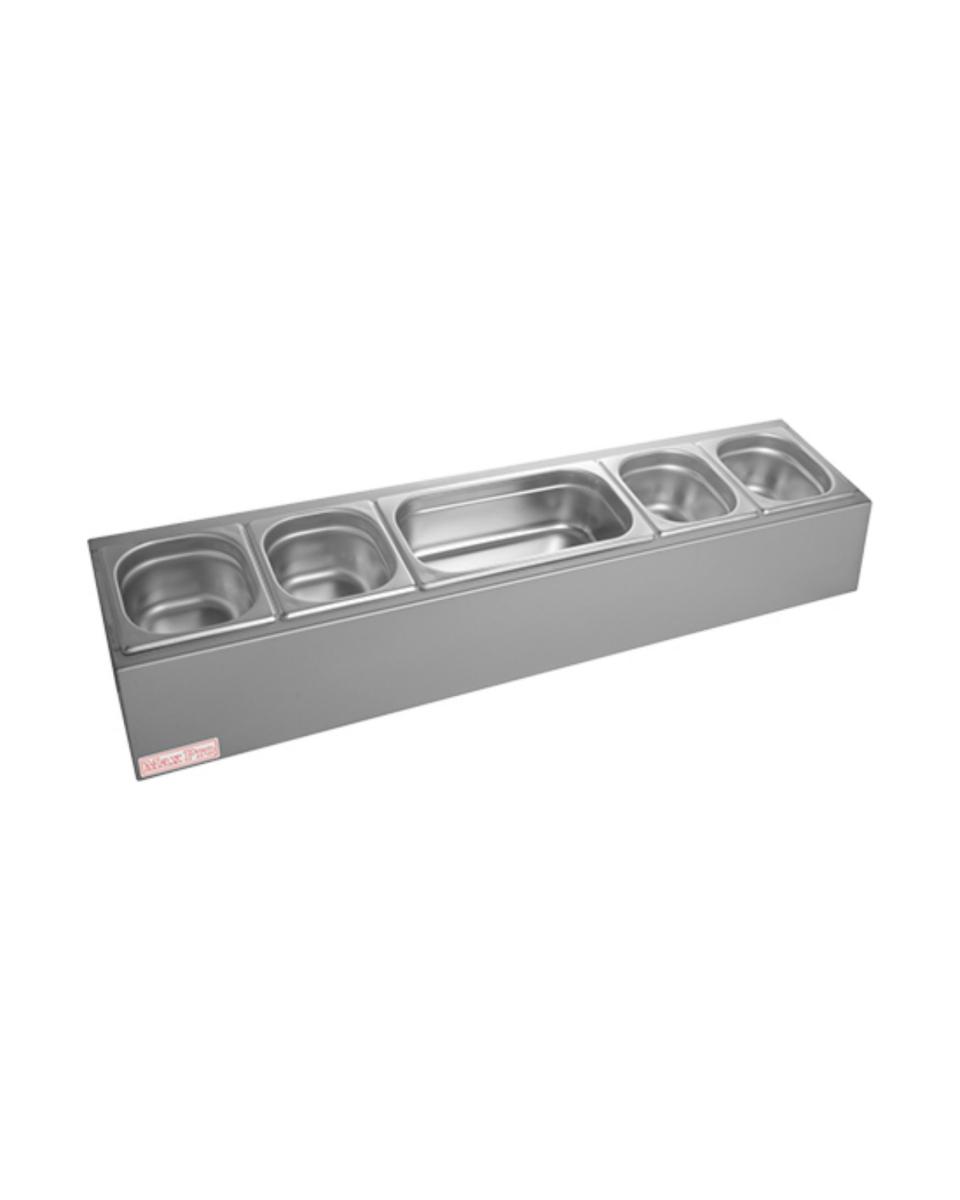 Garniture - H 20 x 102 x 21 CM - 5 KG - Inox - MaxPro - 921091
