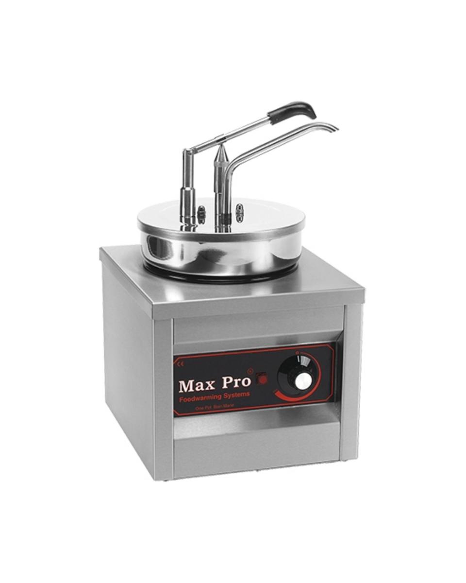 Chauffe-sauce - H 43 x 26 x 30 CM - 7,71 KG - 220 - 240 V - 250 W - Inox - 4,5 Litre - +0°C / +90°C - MaxPro - 921461