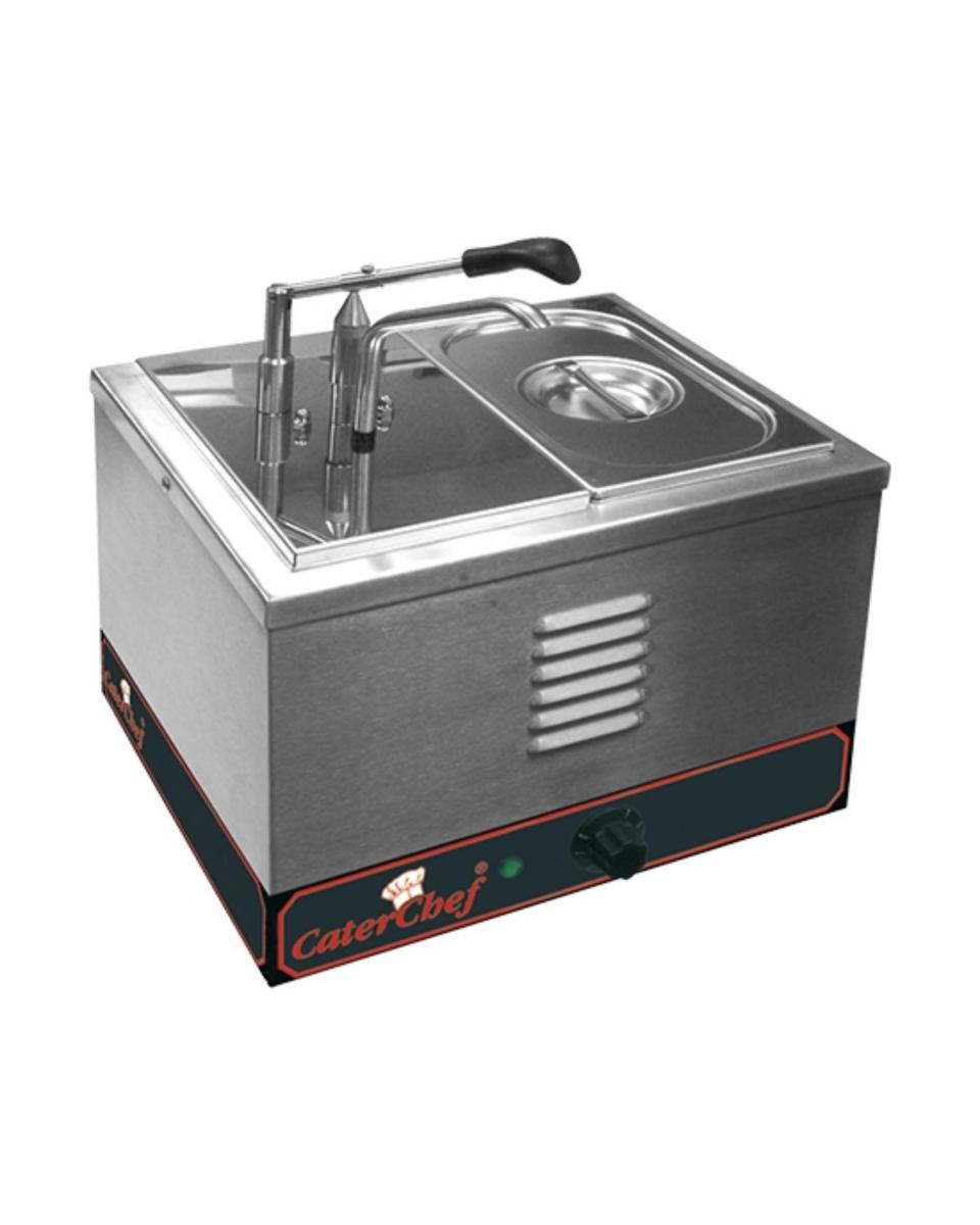 Chauffe Sauces - H 27 x 36.5 x 36 CM - 5 KG - 220 - 240 V - 2000 W - 7.6 Litre - +0°C / +90°C - Caterchef - 688224