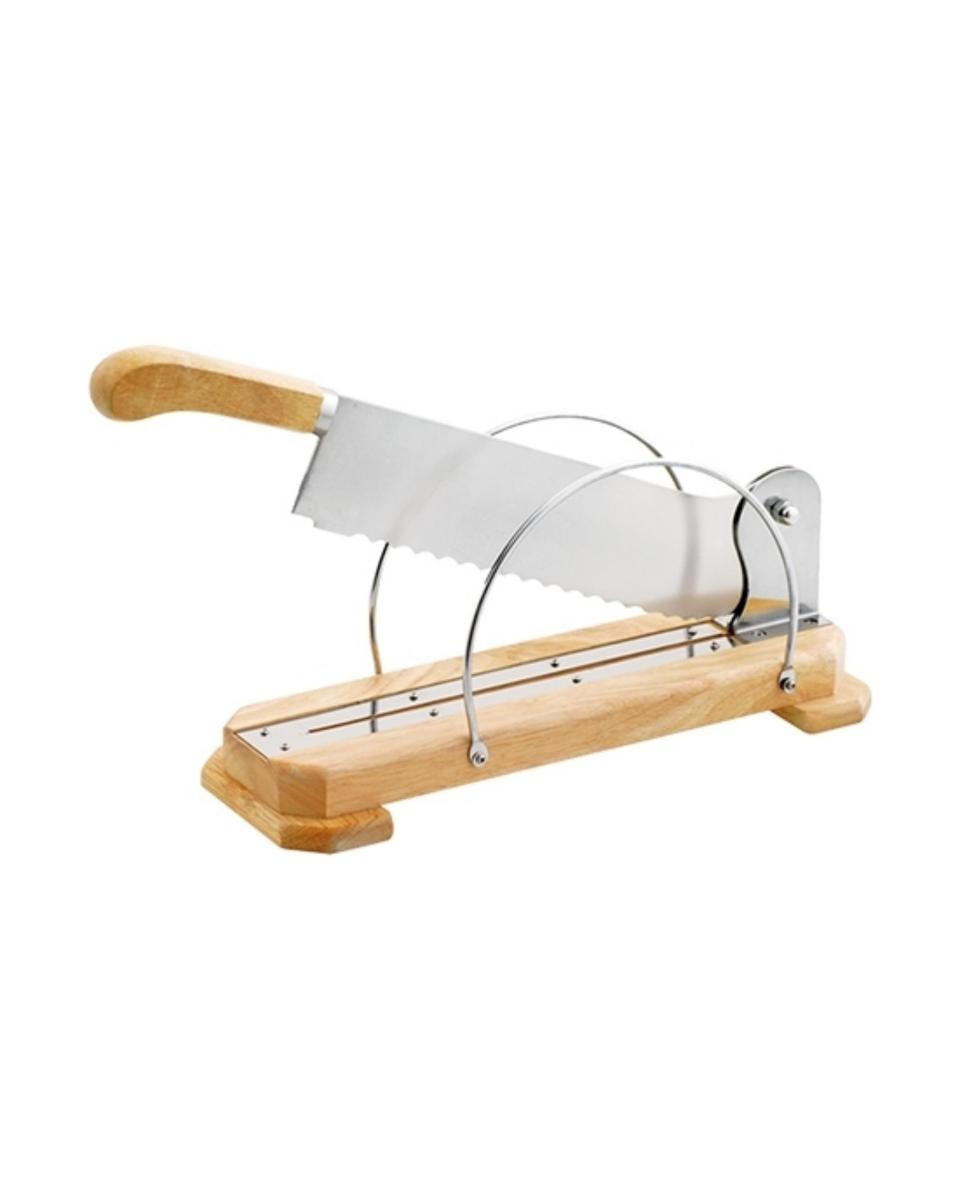 Coupe Baguette - H 15 x 11 x 40 CM - 2,2 KG - Inox - Louis Tellier - 208120