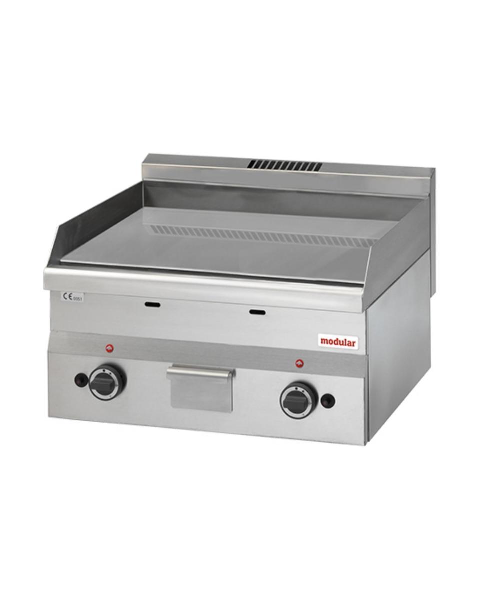 Plaque de cuisson - H 28 x 6 x 60 CM - 47 KG - Gaz naturel - 10,4 CM - Inox - Lisse - Modulable - 316646