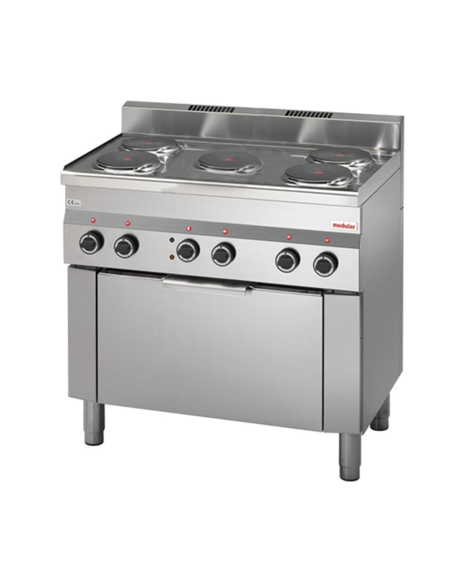Réchaud - H 85 x 90 x 60 CM - 75 KG - 380-415V - 10500 W - Inox - +150°C / +300°C - Modulaire - 316694