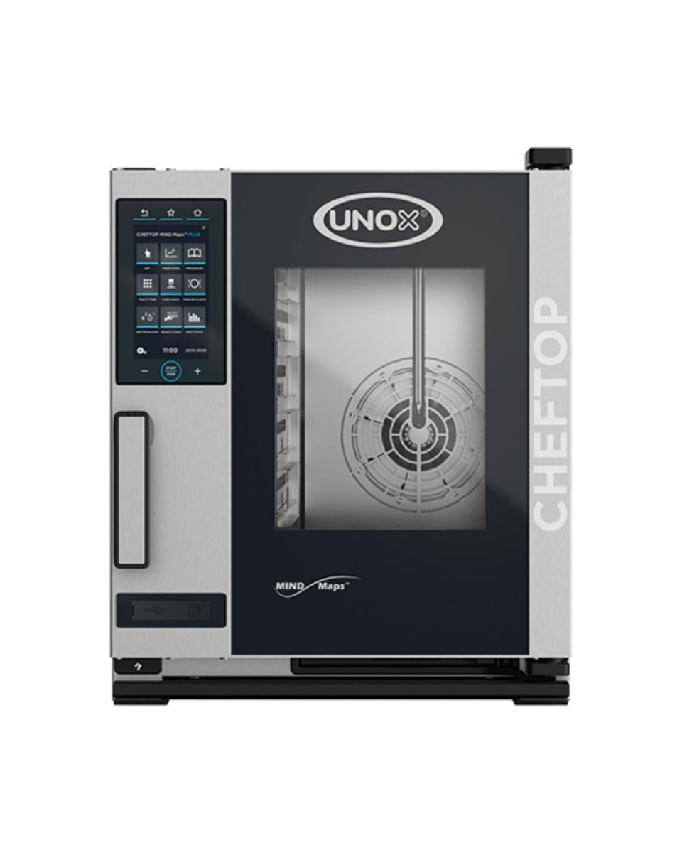 Cheftop Mindcompact - H 64.9 x 53.5 x 87.2 CM - 67.8 KG - 380 - 415 - Sans - Prise V - 9300 W - Inox - +30°C / +260°C - Unox - 596228