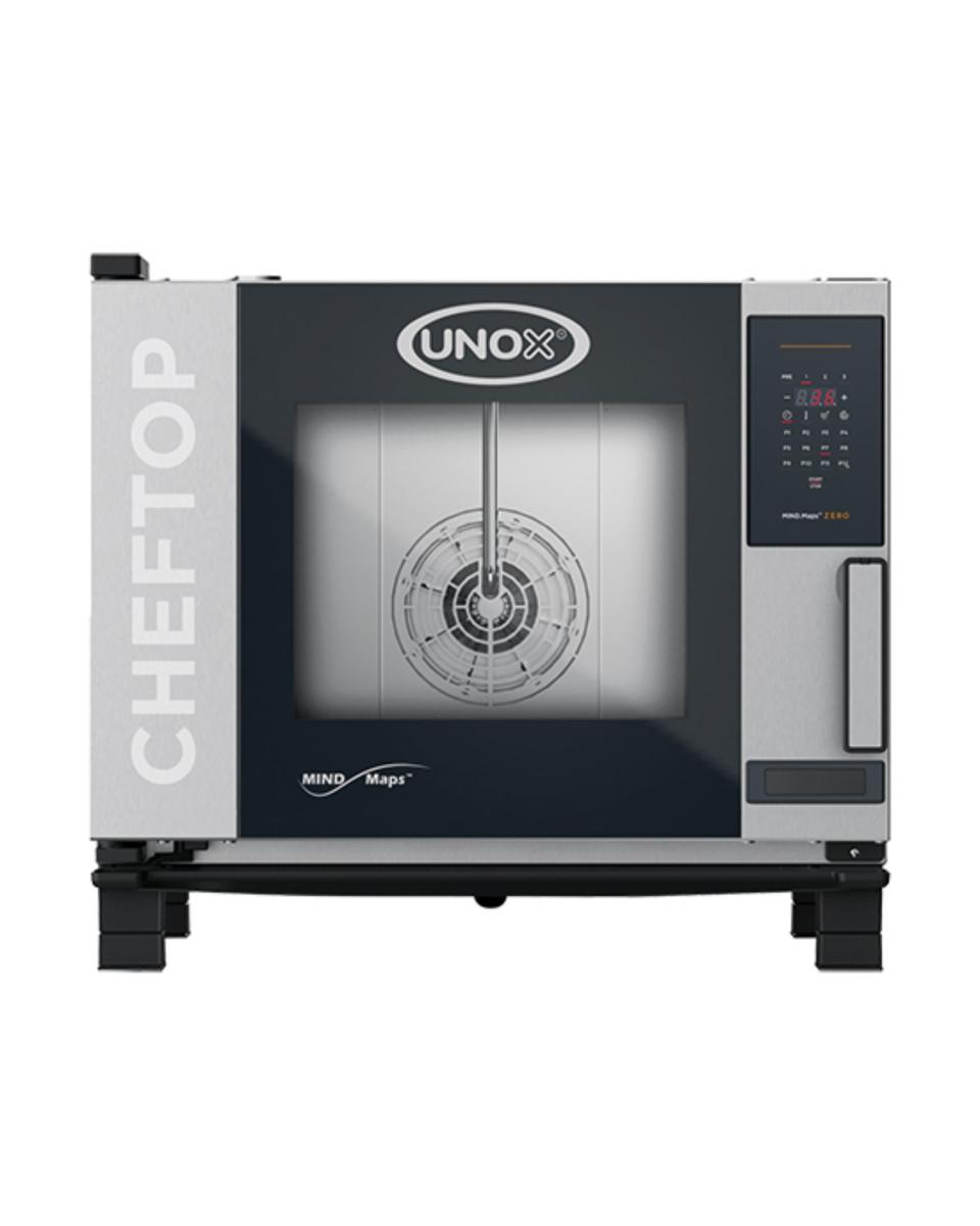 Cheftop Mindzero - H 67.5 x 75 x 78.3 CM - 61 KG - 380 - 415 - Sans - Prise V - 9300 W - Inox - +30°C / +260°C - Unox - 596273