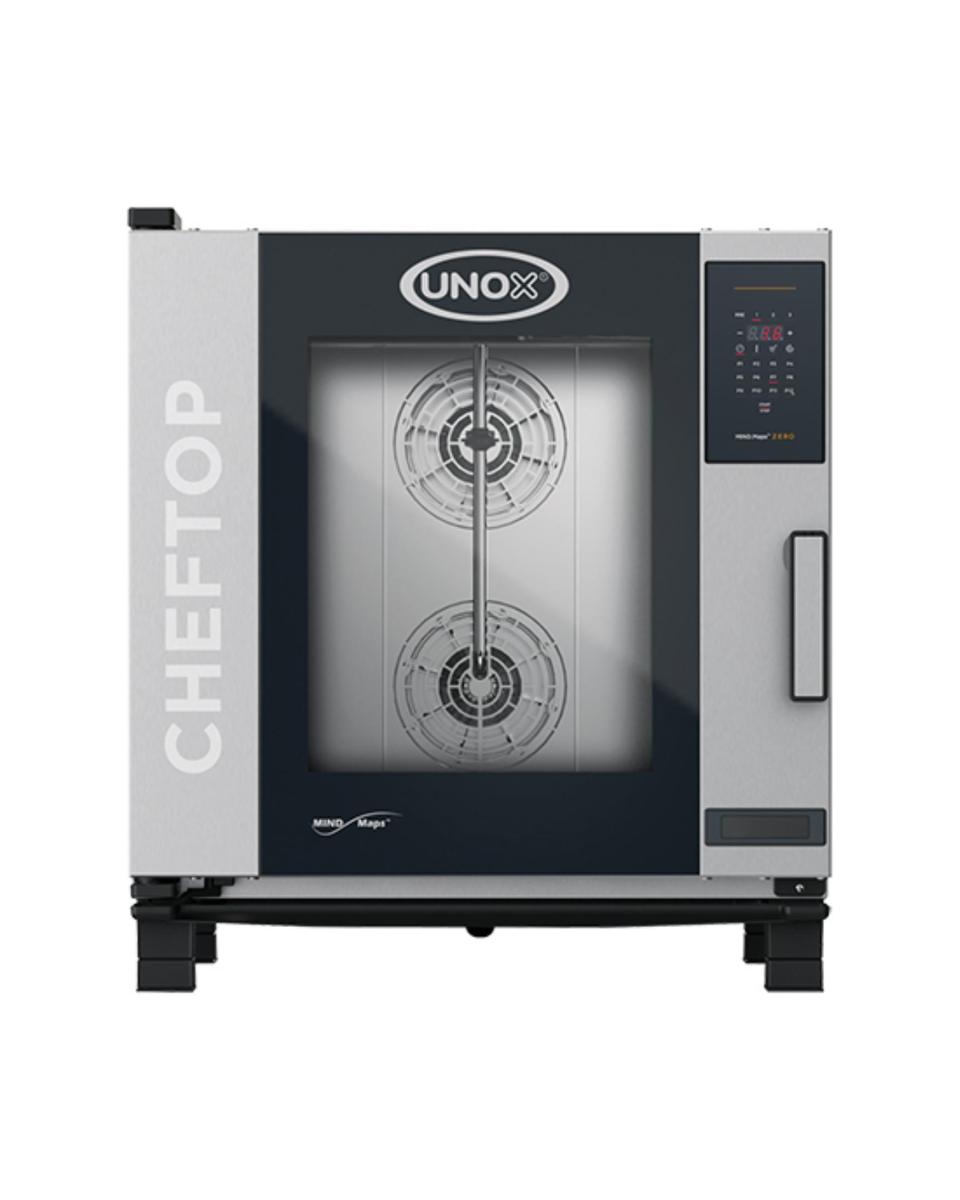 Cheftop Mindzero - H 84.3 x 75 x 78.3 CM - 72 KG - 380 - 415 - Sans - Prise V - 11700 W - Inox - +30°C / +260°C - Unox - 596275