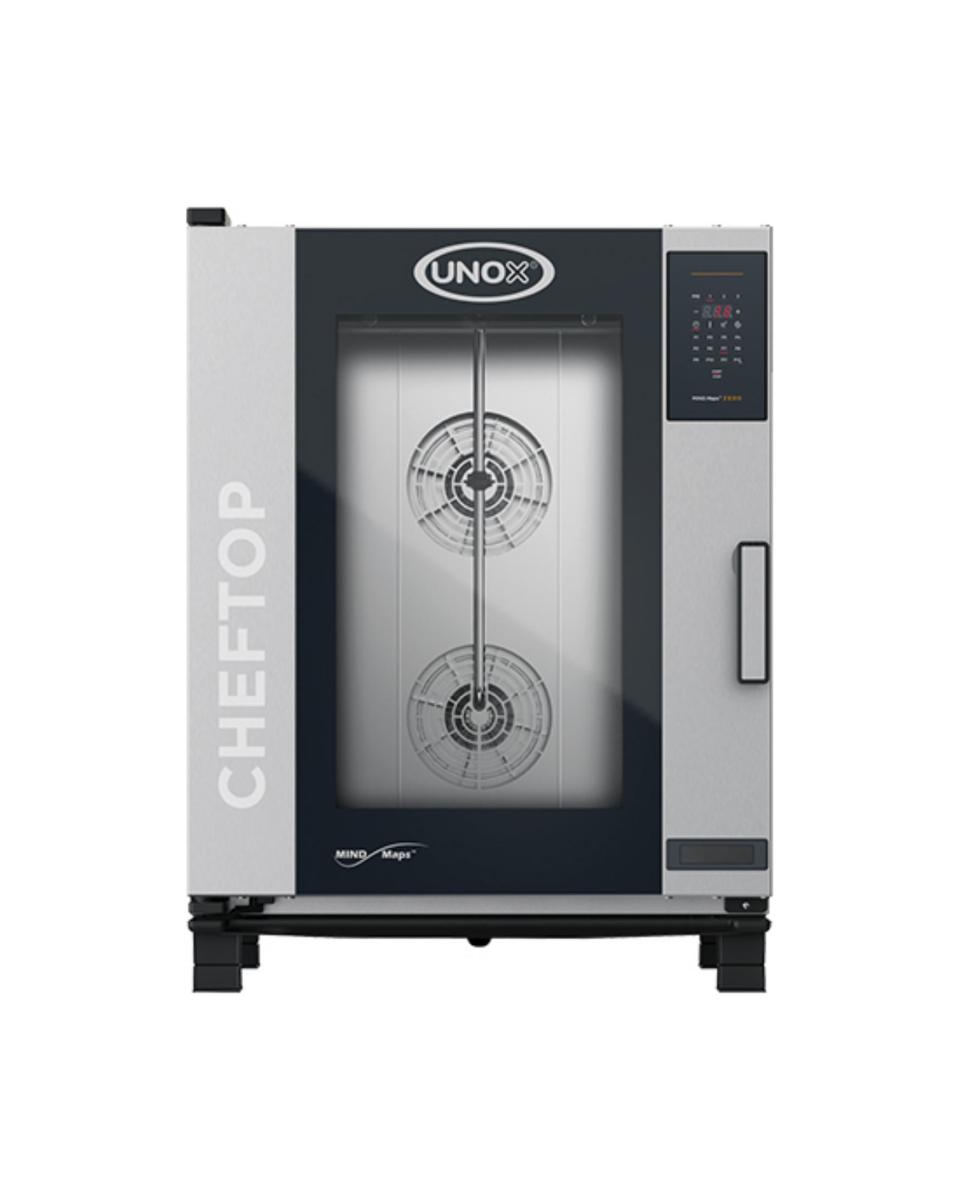 Cheftop Mindzero - H 101 x 75 x 78.3 CM - 85 KG - 380 - 415 - Sans - Prise V - 18500 W - Inox - +30°C / +260°C - Unox - 596278