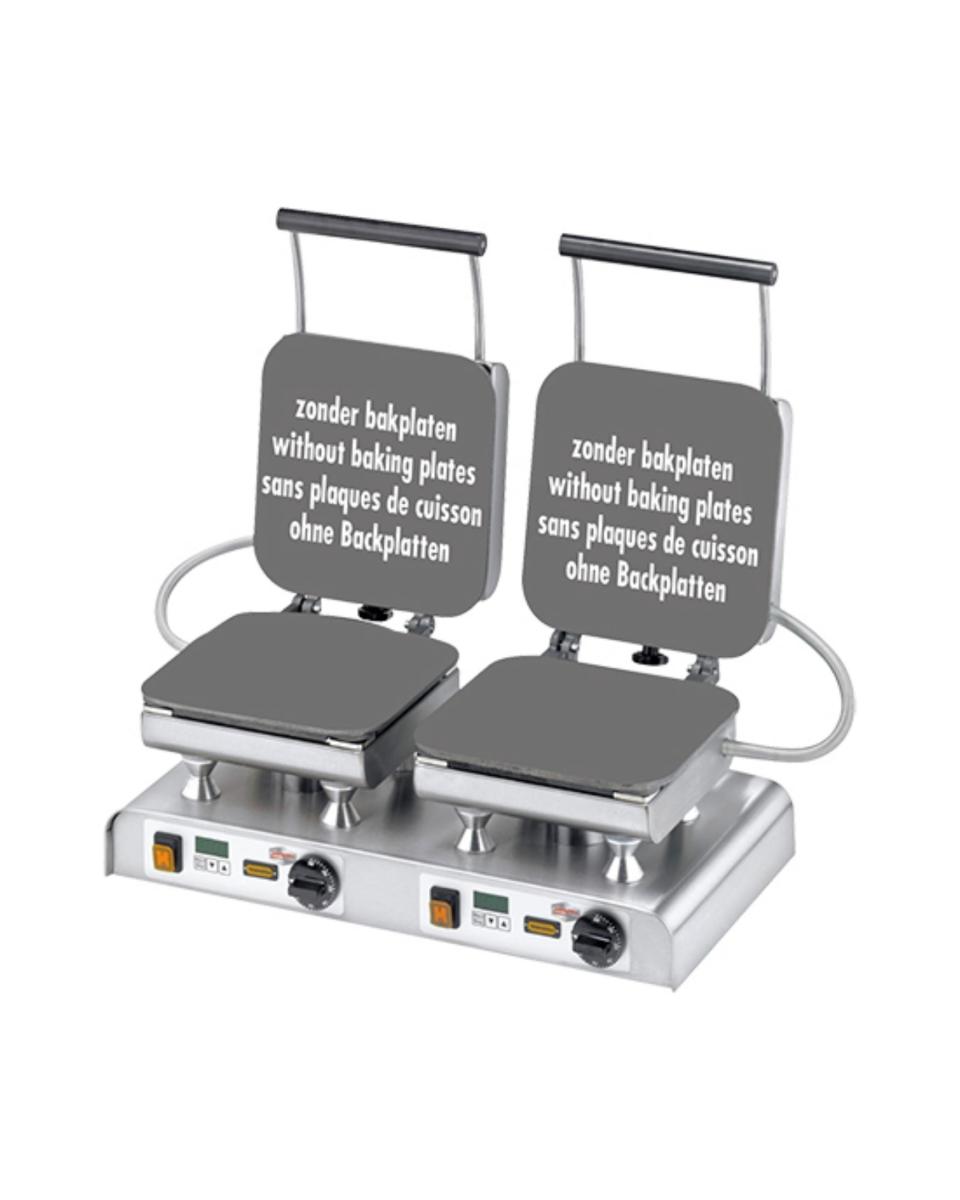 Appareil multi-cuisson - H 32 x 60,5 x 45 CM - 19 KG - 380-415 V - 4400 W - Fonte - +50°C / +300°C - Neumärker - 308071