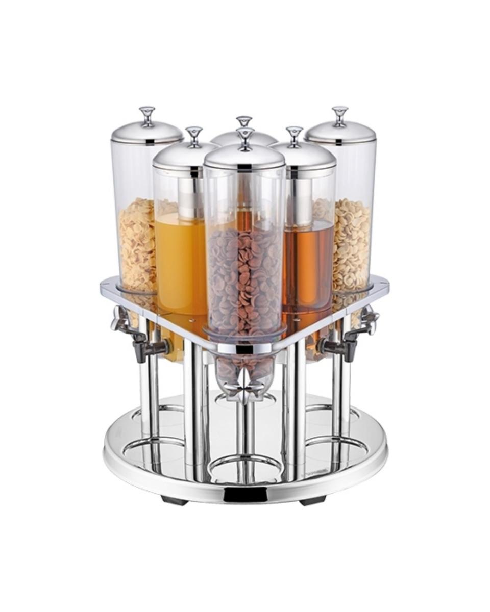 Distributeur Muesli - H 60 x 54 x 54 CM - 20,52 KG - Polycarbonate - 3 Litres - 861154