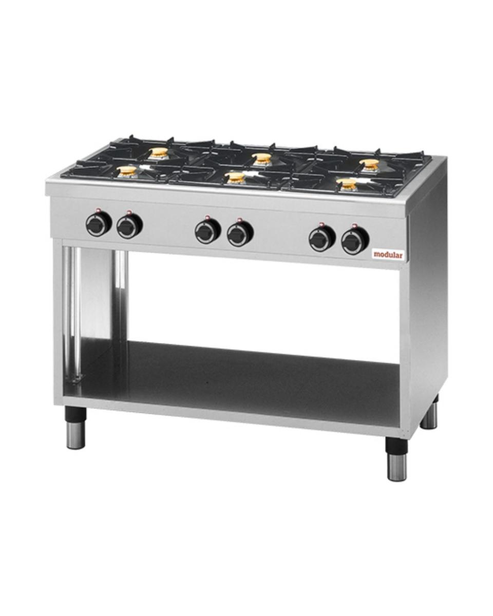 Table de cuisson - H 85 x 110 x 65 CM - 60 KG - Gaz propane - 25,8 CM - Inox - Gaz - Modulaire - 316326