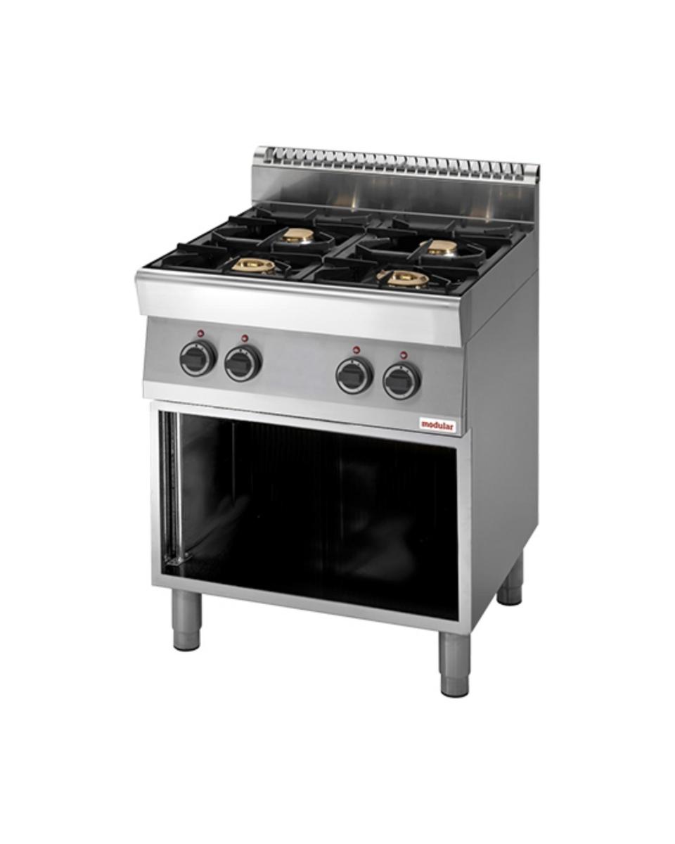 Appareil de cuisson - H 85 x 70 x 70 CM - 51 KG - Gaz naturel - 18,4 CM - Inox - Gaz - Modulaire - 316701