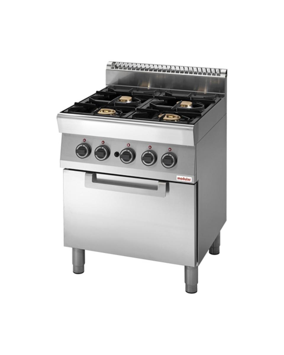 Réchaud - H 85 x 70 x 70 CM - 82 KG - Gaz naturel - 23,4 CM - Inox - Modulaire - 316705
