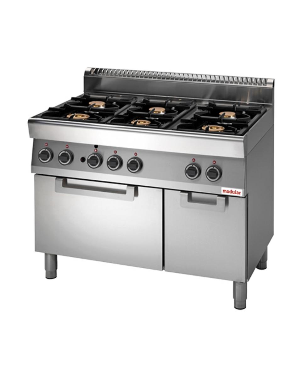 Réchaud - H 85 x 110 x 70 CM - 114 KG - Gaz naturel - 30.8 CM - Inox - +150°C / +300°C - Modulaire - 316706