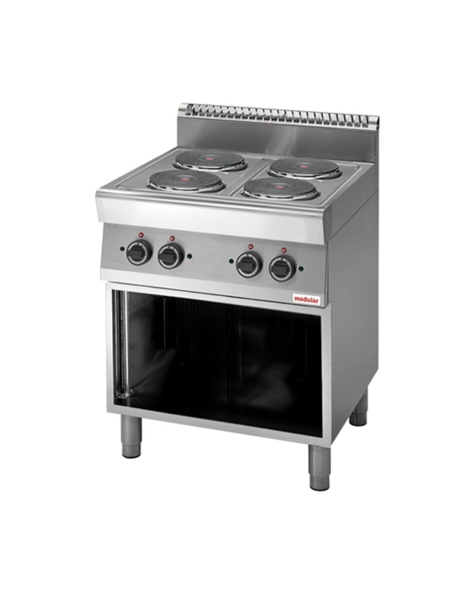 Cuisinière - H 85 x 70 x 70 CM - 44 KG - 380 - 415 - Sans - Prise V - 10400 W - Inox - Electrique - Modulaire - 316711